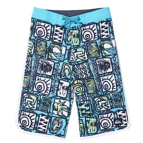 Quiksilver Boys Youth Everyday Scallop 17 Boardshorts Big Kids Blue NEW 30/16 XL - Picture 3 of 7